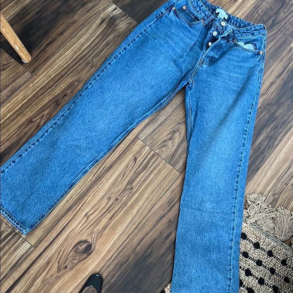 90 straight Classic Blue Denim Jeans